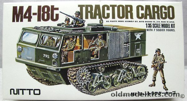 Nitto 1/35 M4-18T US Army 18 Ton High Speed Cargo Tractor, 15085-1300 plastic model kit